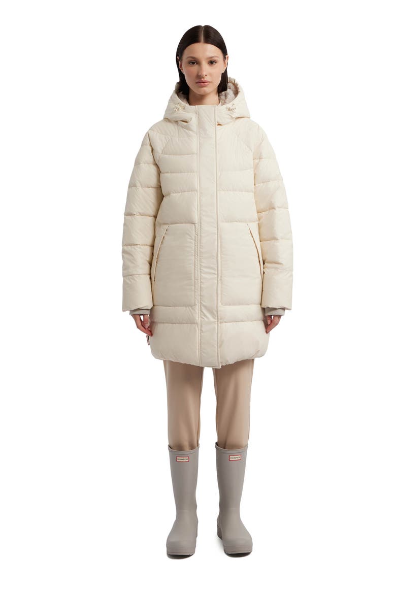 Water Repellent Faux Down Puffer Coat, Alternate, color, VANLA