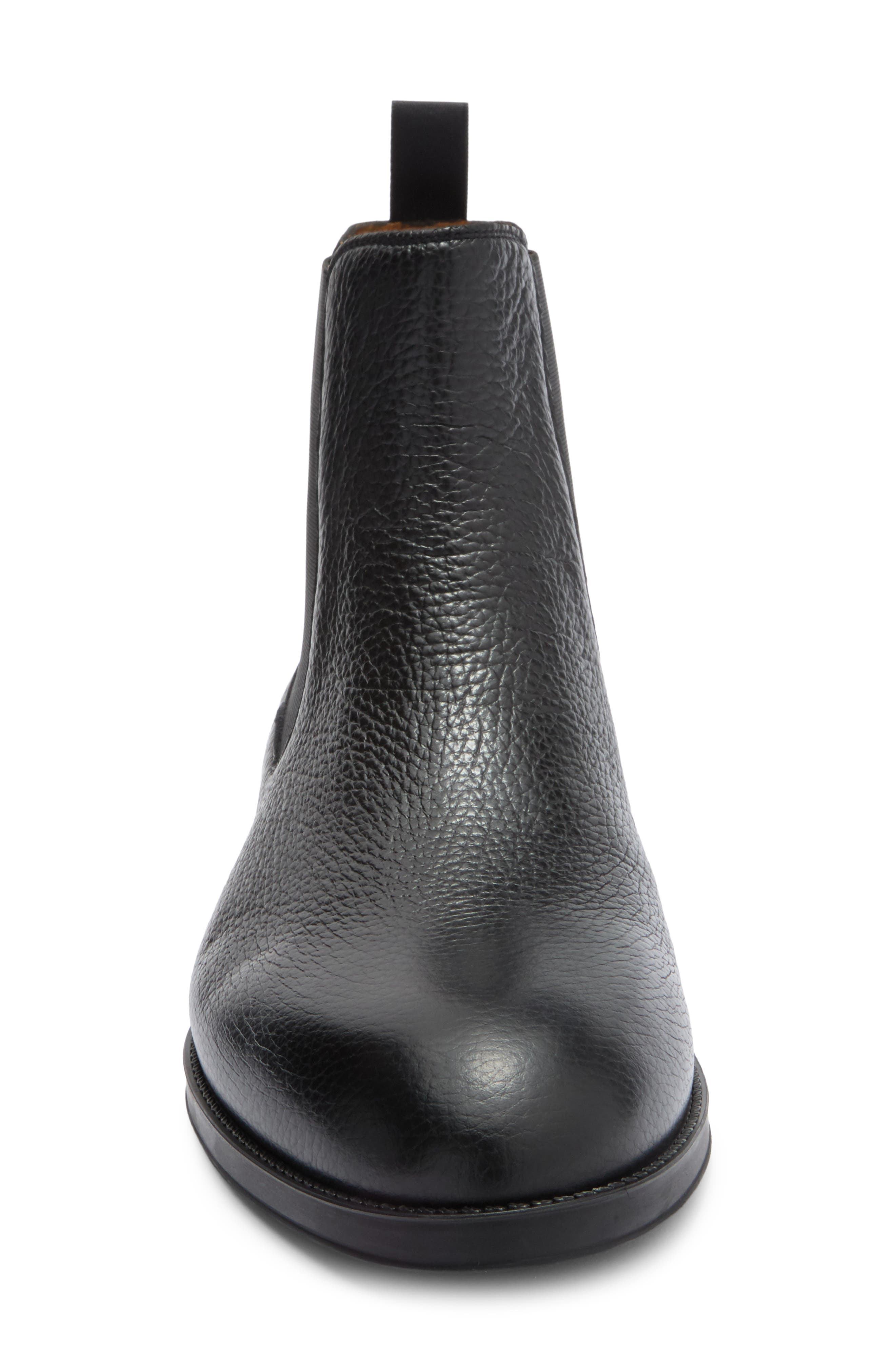 Magnanni Eddison Chelsea Boot, Alternate, color, Black Pebble