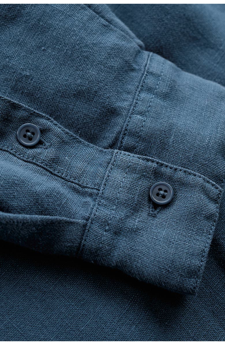 Seasalt Cornwall Hazel Branch Linen Button-Up Shirt, Alternate, color, Dusk