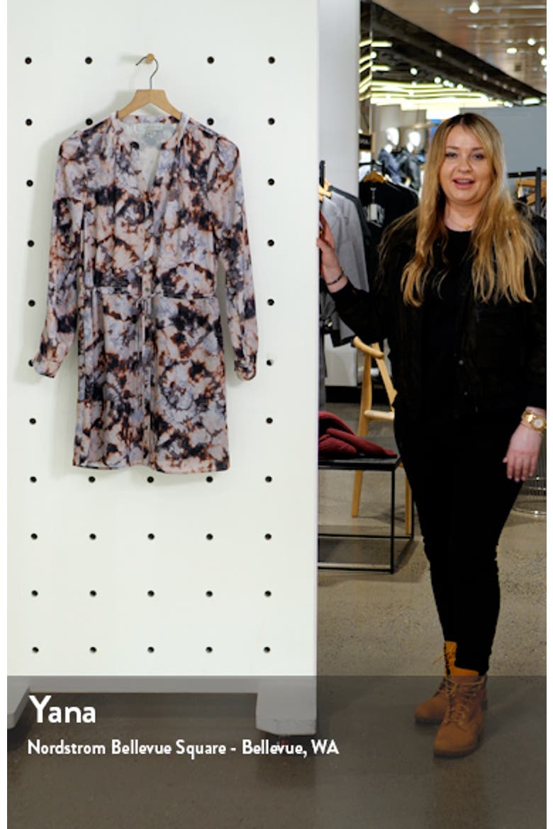 Sachi Tie Dye Long Sleeve Shirtdress video