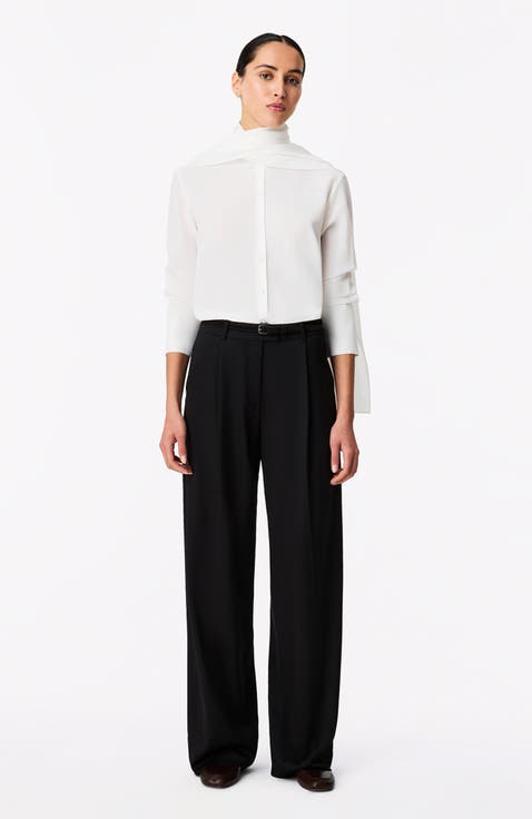 Signature Bow Blouse | Off White