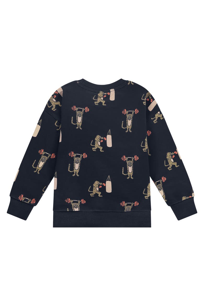 Allover Sport Sweatshirt, Alternate, color, Night
