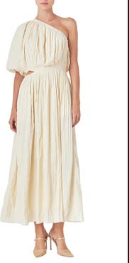 Endless Rose One-Shoulder Cutout Maxi Dress