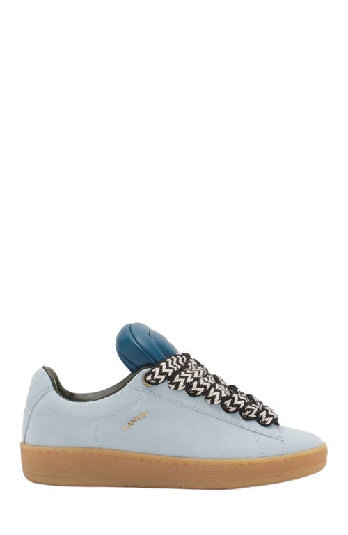 LANVIN LANVIN X FUTURE HYPER CURB SNEAKERS IN LEATHER AND SUEDE FOR WOMEN