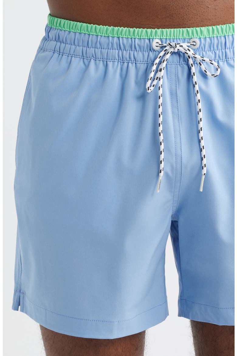 Alpine Skies 5.5-Inch Swim Trunks, Alternate, color, DUSTY BLUE