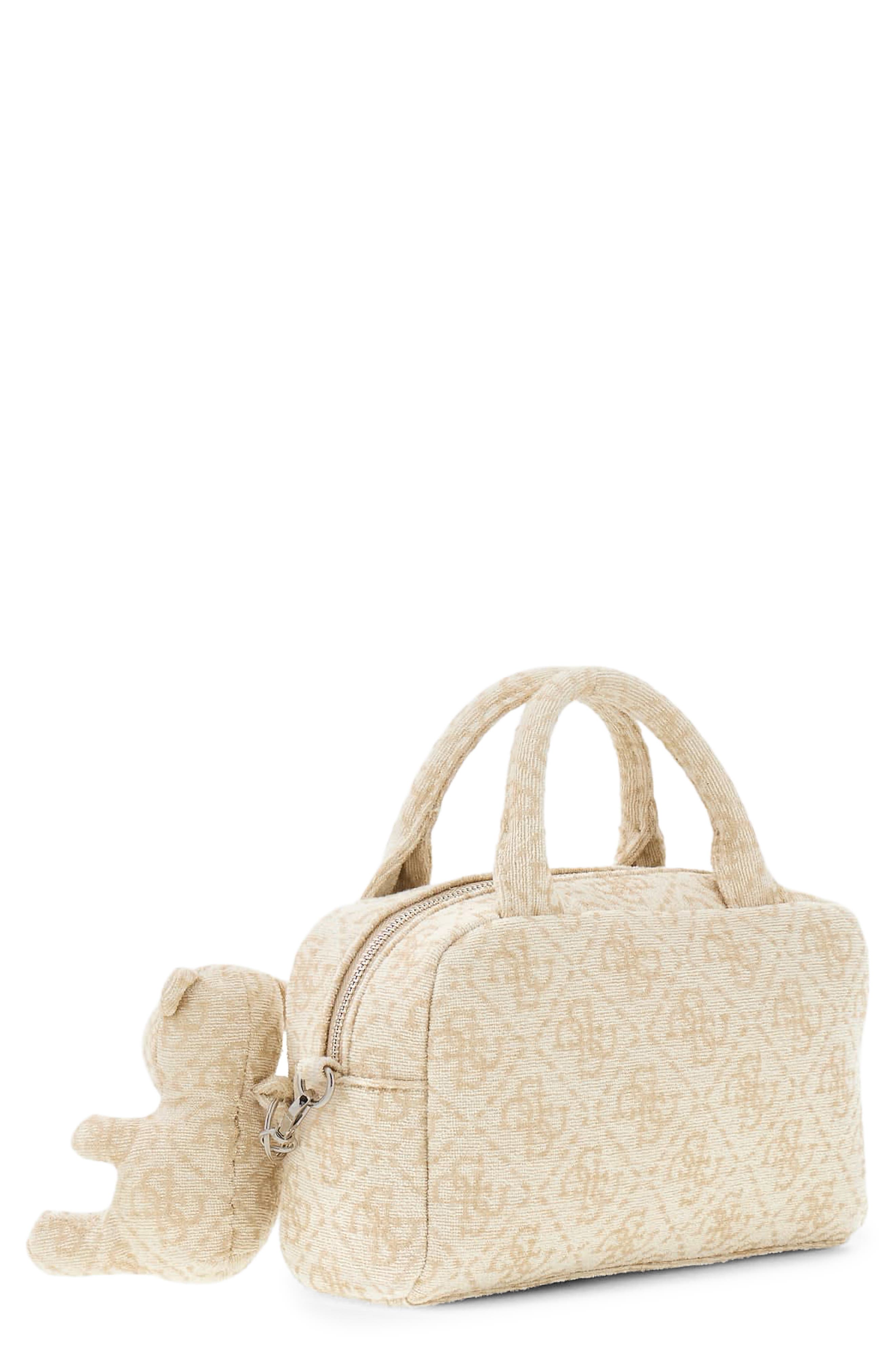 Terry Cloth Crossbody Bag, Main, color, BEIGE