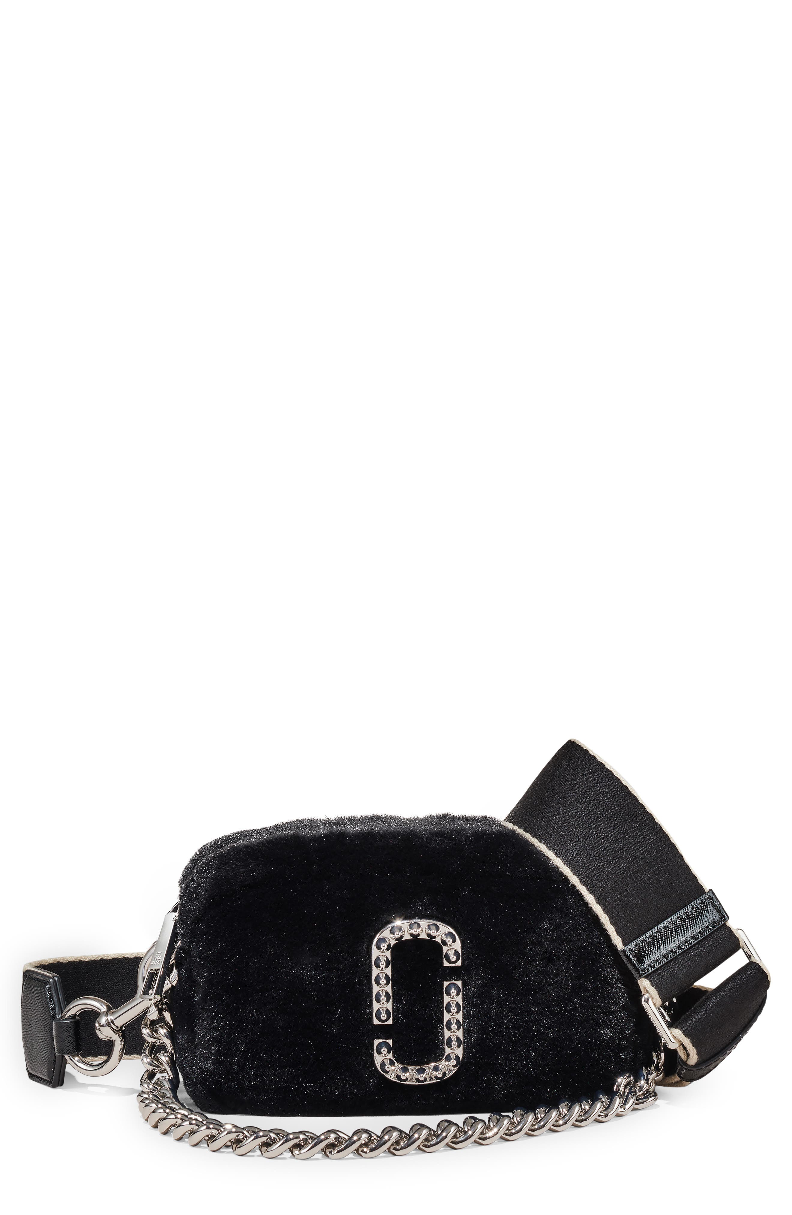 Marc Jacobs Snapshot Faux Fur Crossbody Bag, Main, color, 