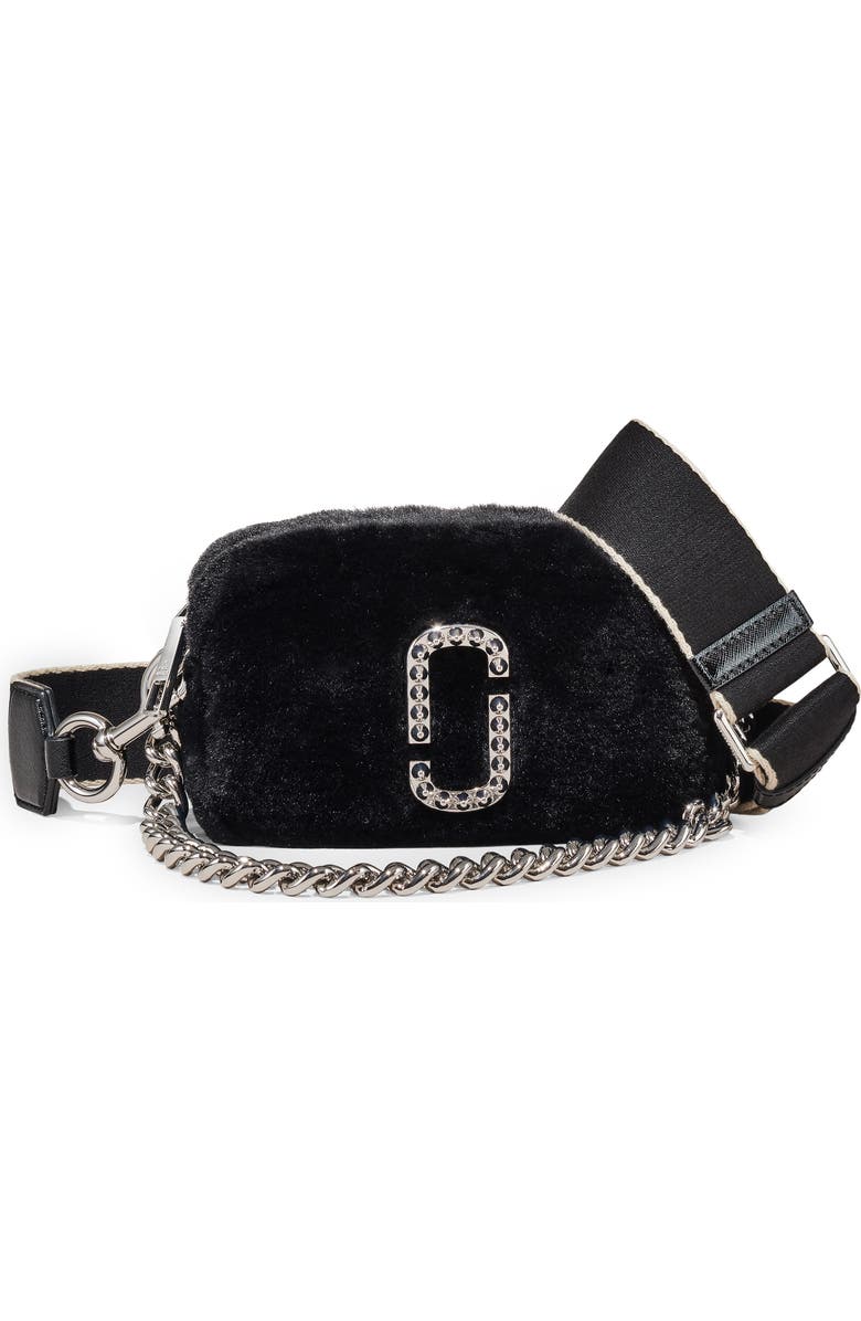 Marc Jacobs Snapshot Faux Fur Crossbody Bag, Main, color,