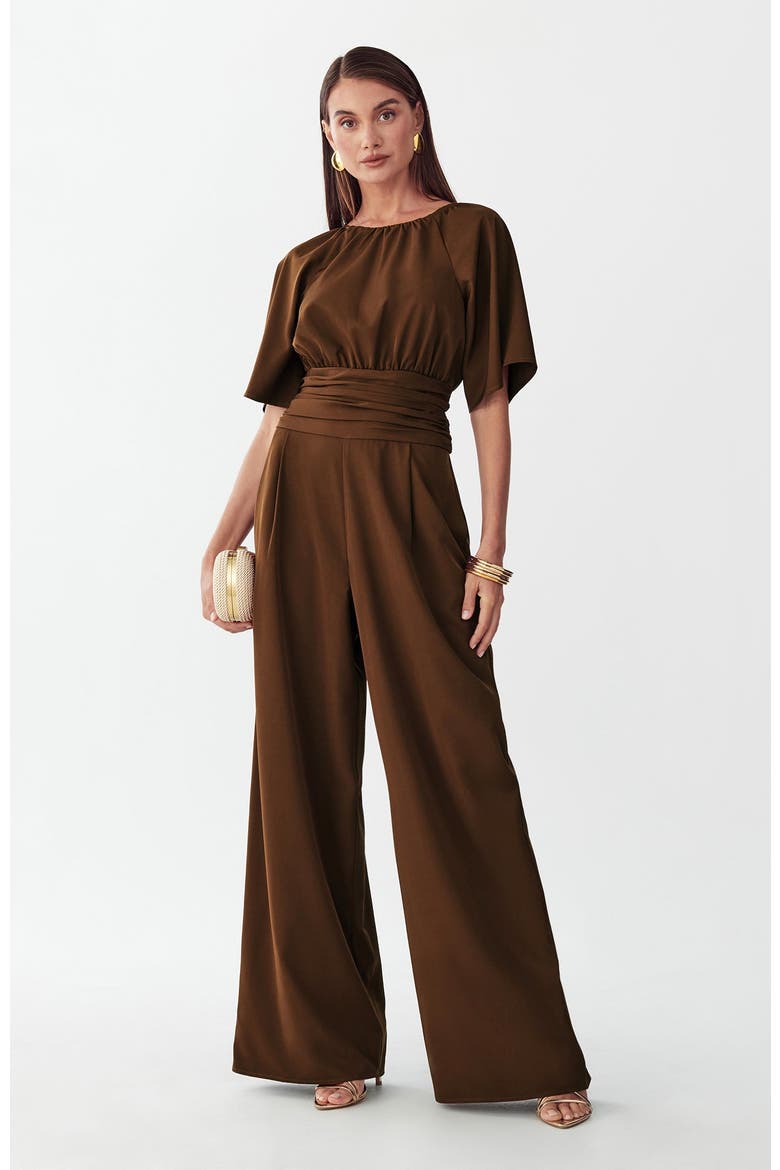 Penny Jumpsuit, Alternate, color, Chocolate