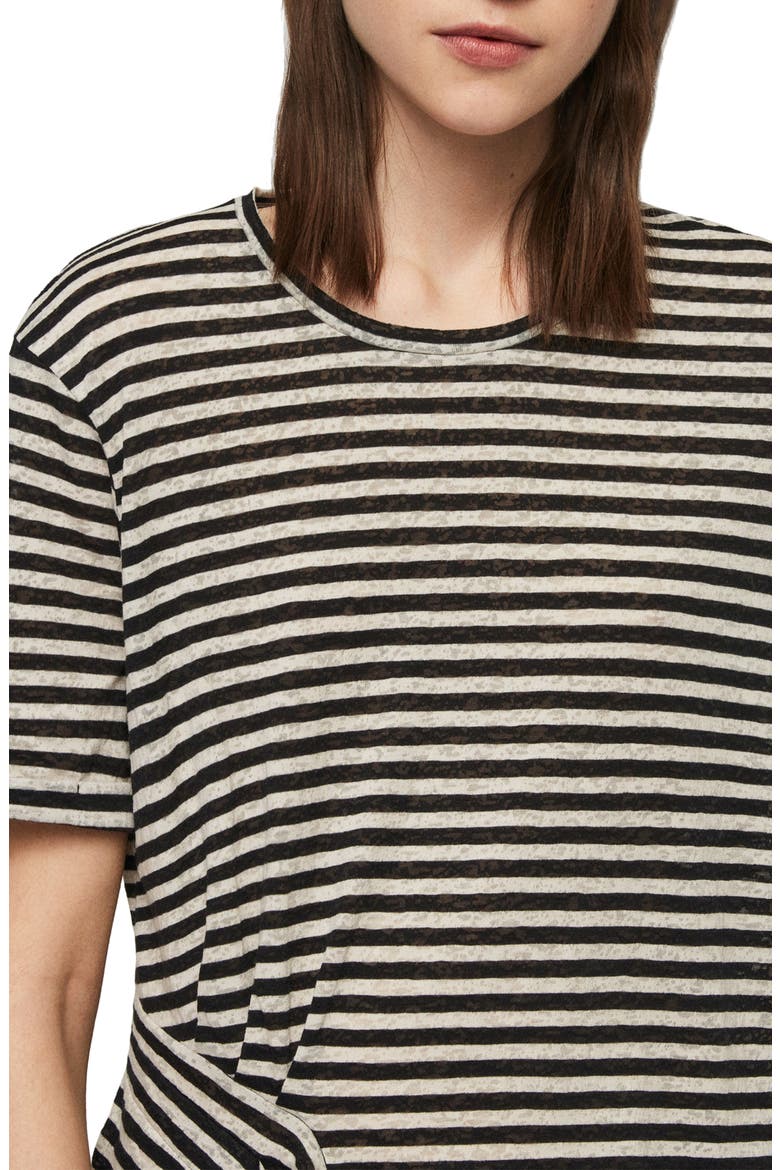 Robi Stripe Tee, Alternate, color, CHALK/ INK BLUE