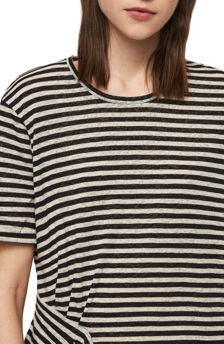 AllSaints Robi Stripe Tee, Alternate, color,