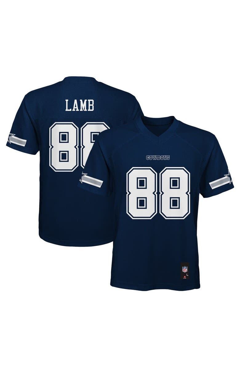 Outerstuff Youth CeeDee Lamb Navy Dallas Cowboys Replica Player Jersey, Alternate, color, Navy