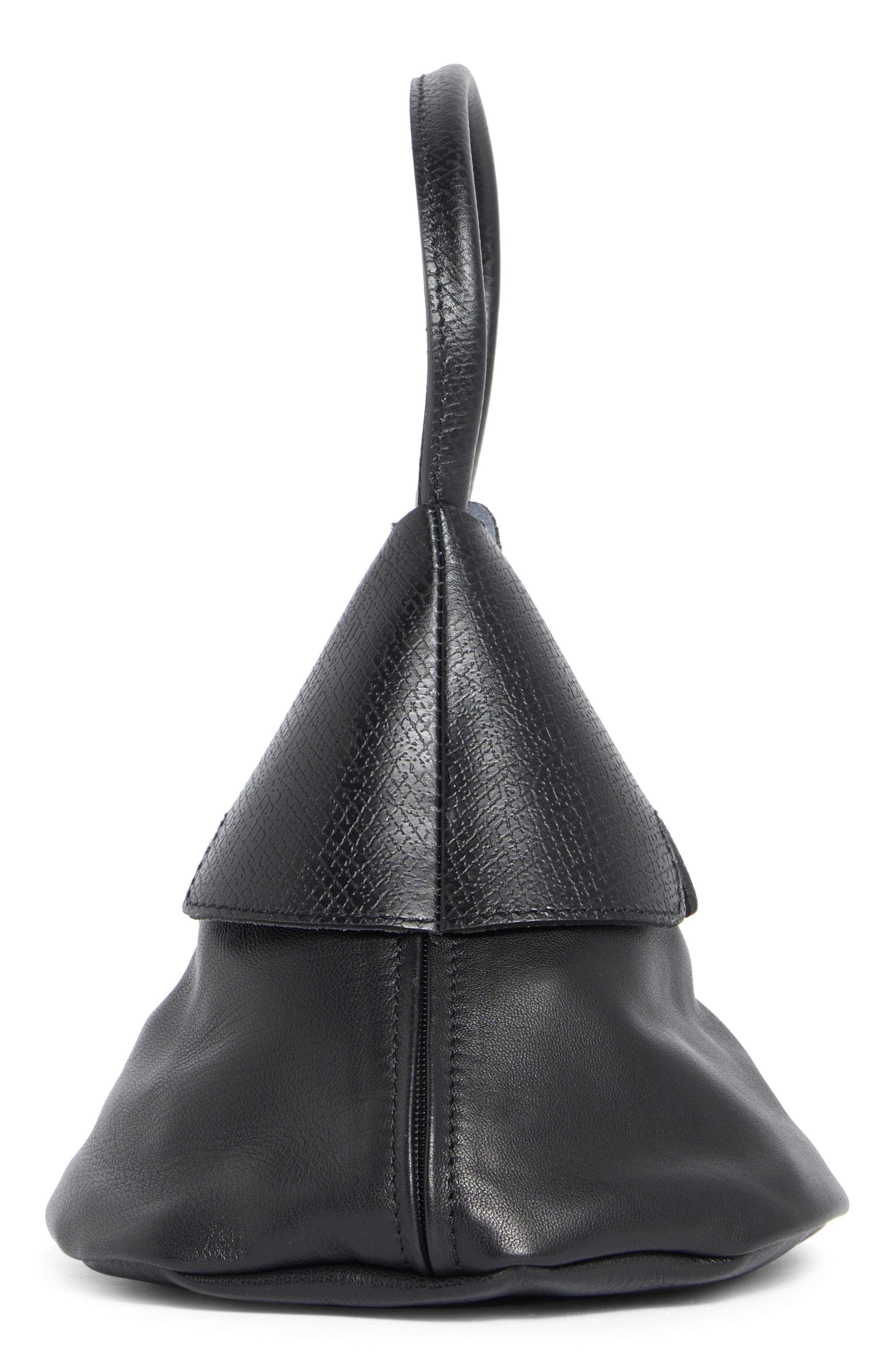 Longchamp x Nendo Small Cone Bag, Alternate, color, Black