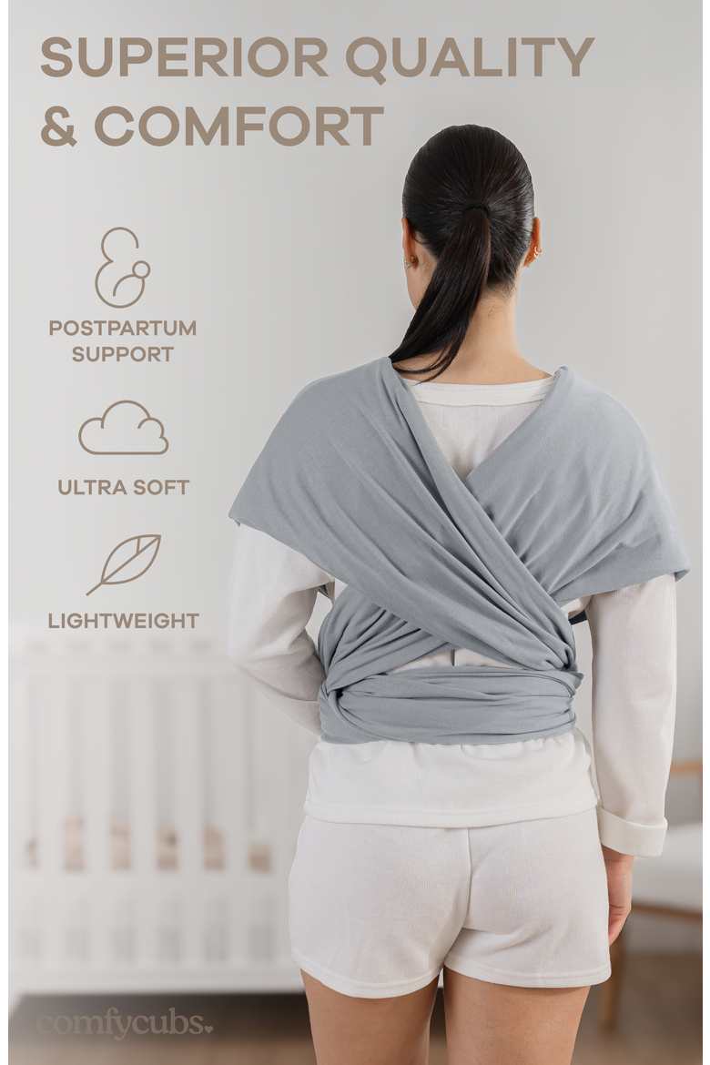 Baby Wrap Carrier, Alternate, color, Slate Grey