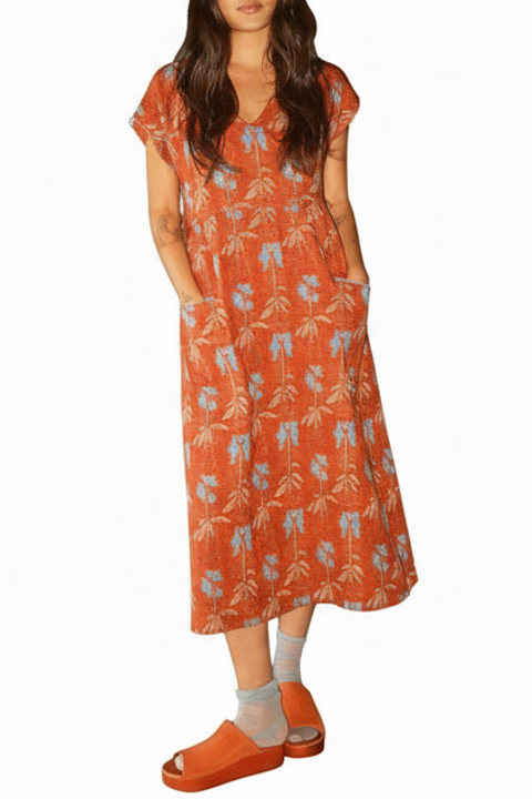 Antoine V-neck Pocket Dress