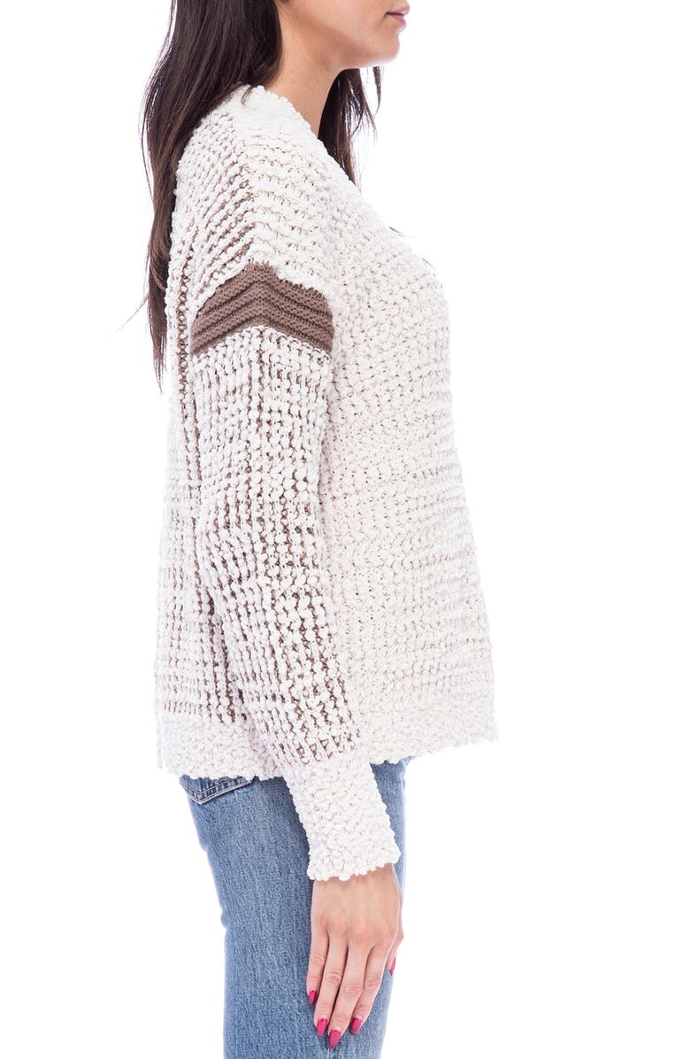 Bobeau Colorblock Boucle Knit Pullover Sweater, Alternate, color, 