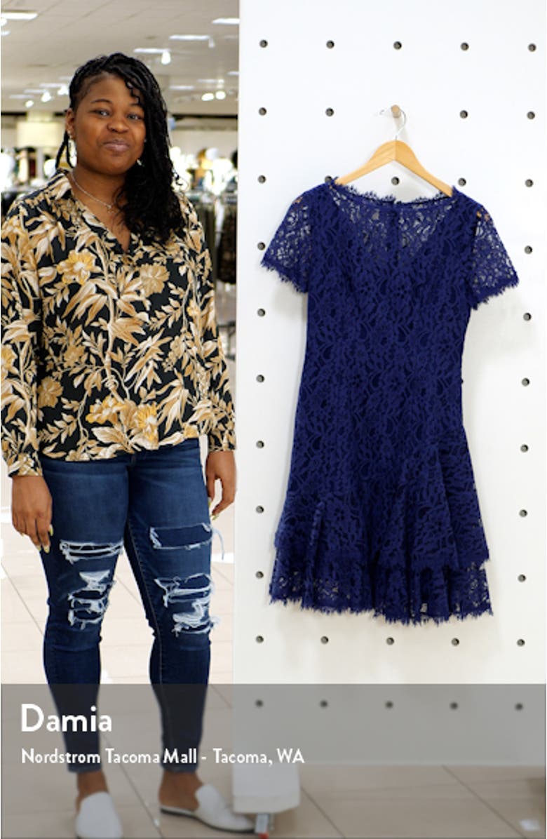 Scalloped Lace Cocktail Dress, sales video thumbnail