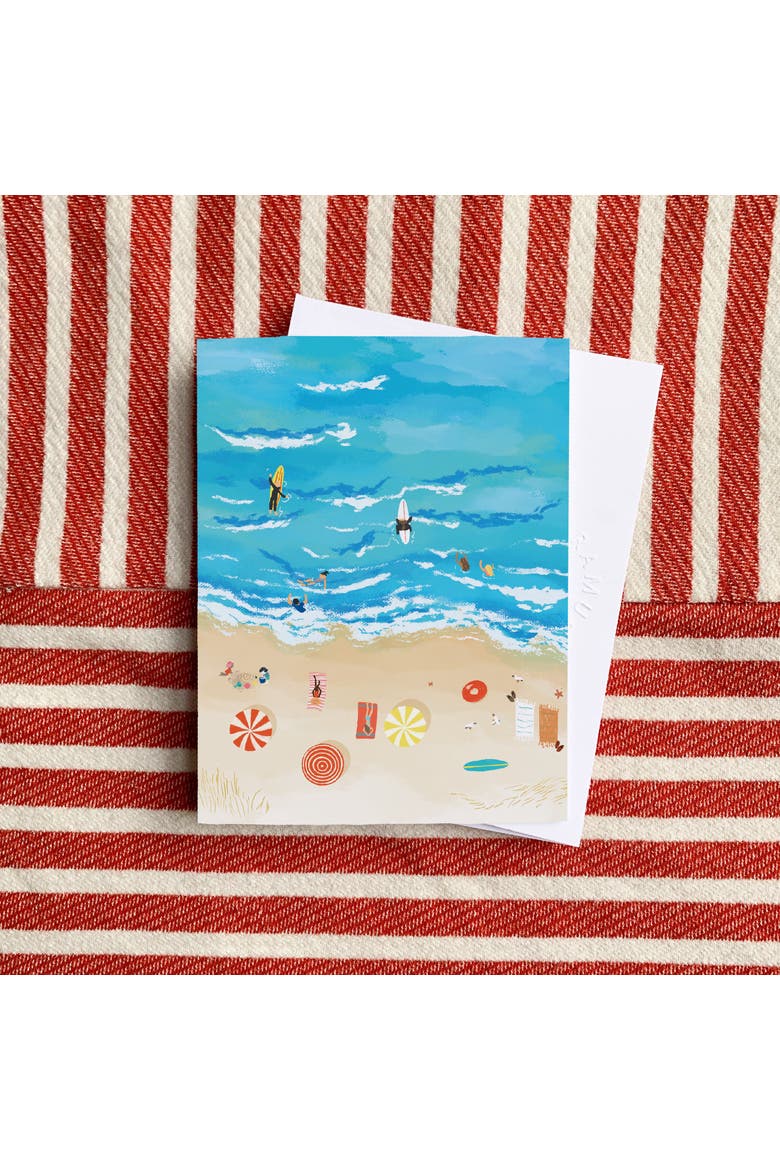 Everyday Greeting Card Pack (3ct) "Beach People", Alternate, color, Multi-Pack
