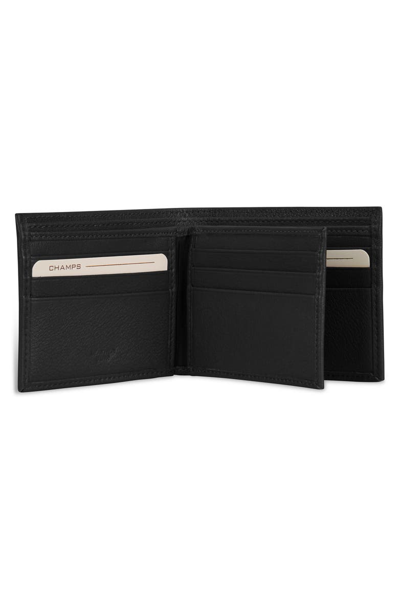 Onyx ID Flap Leather Bifold Wallet, Alternate, color, BLACK