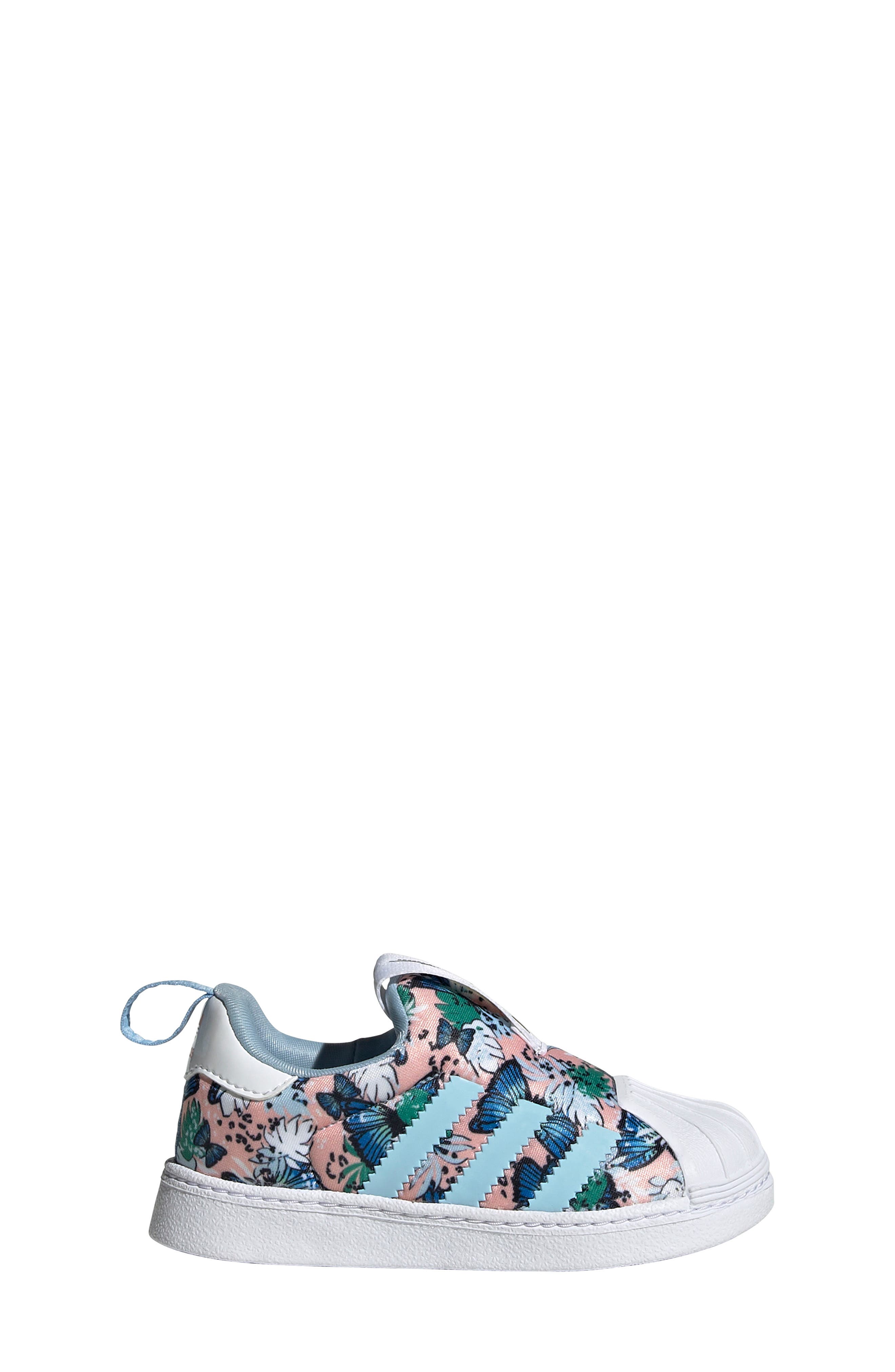 Superstar 360 Sneaker, Alternate, color, HZ CRL/ CLR SKY/ FTWR WHT