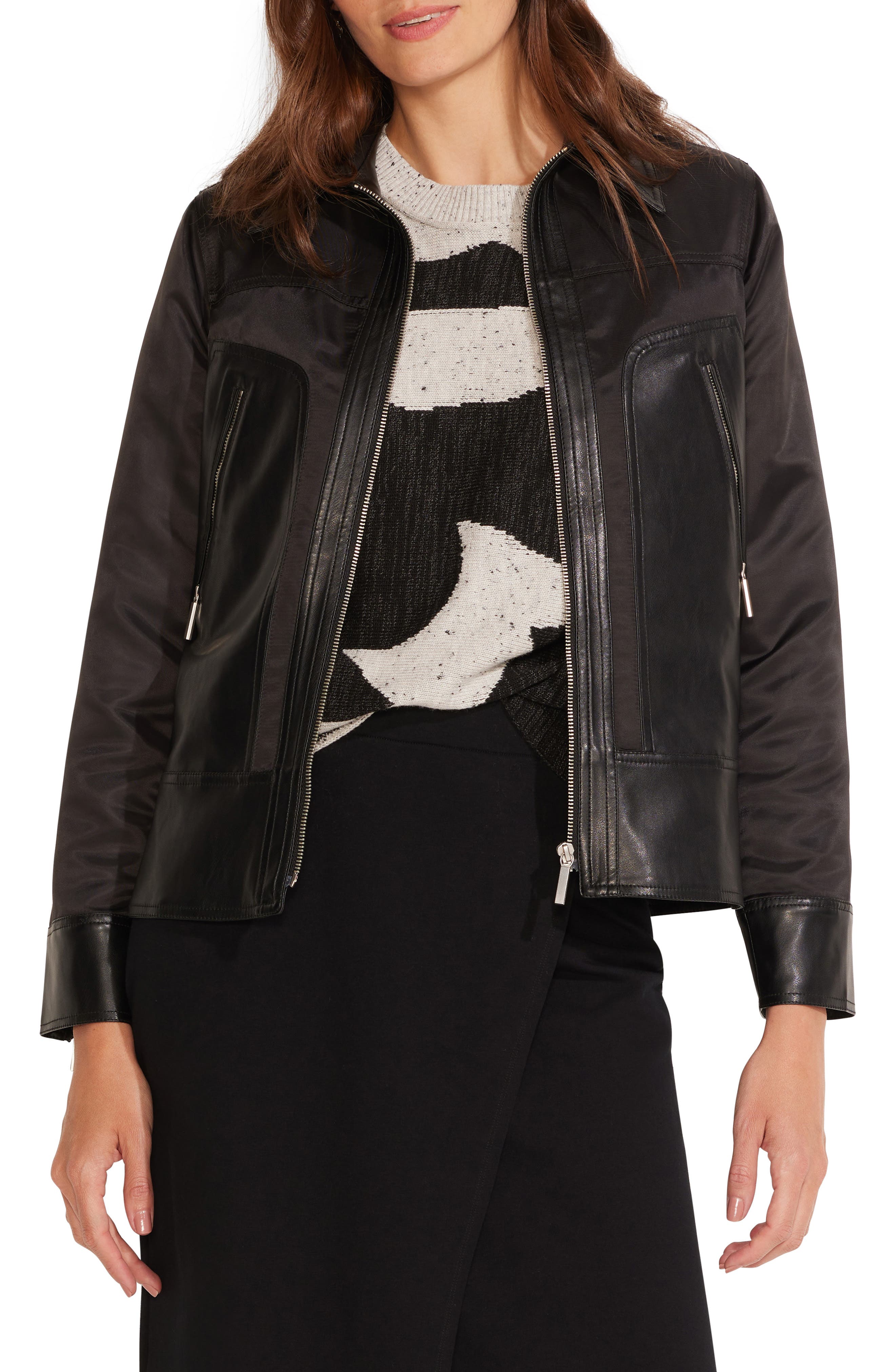 NIC+ZOE Faux Leather Jacket