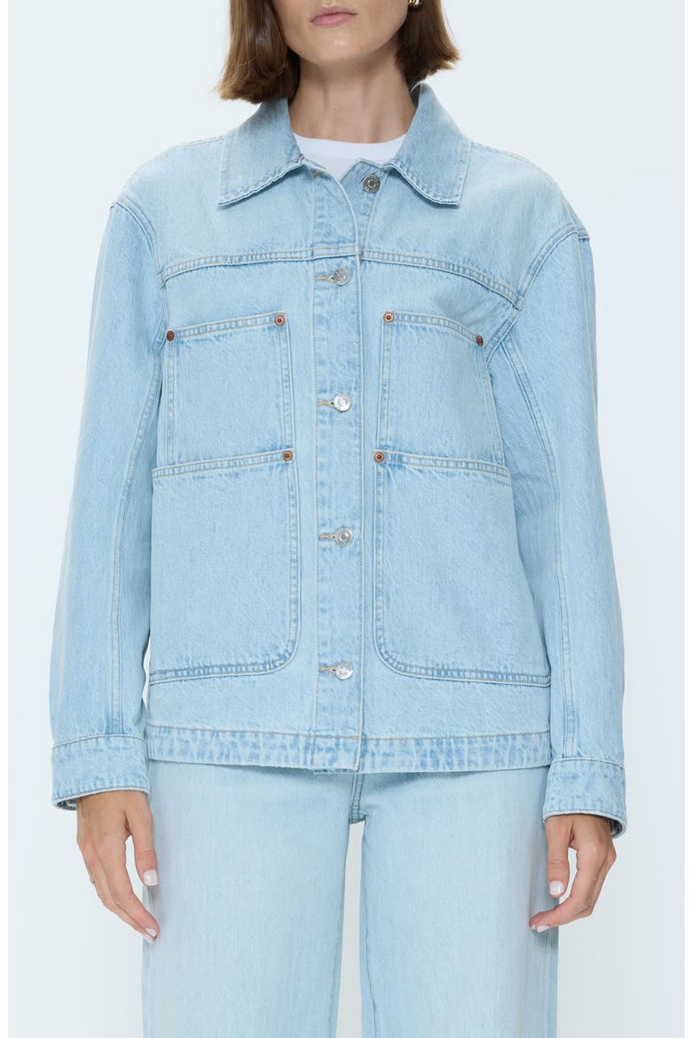 Karlee Denim Jacket, Main, color, POSTCARDS