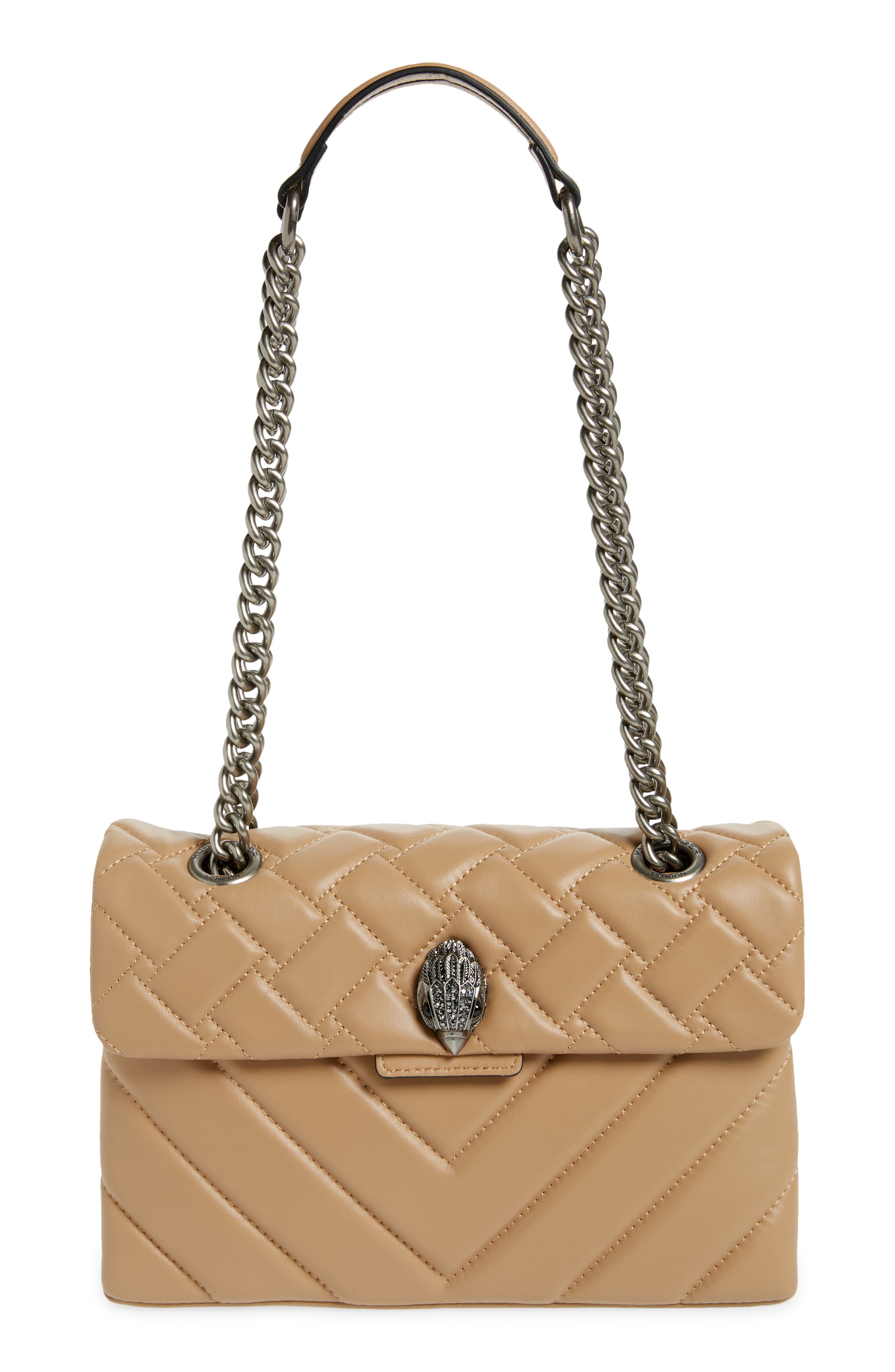 Kurt Geiger London Kensington X Quilted Leather Shoulder Bag
