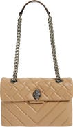 Kurt Geiger London Kensington X Quilted Leather Shoulder Bag