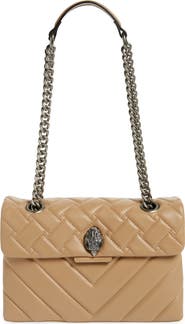 Kurt Geiger London Kensington X Quilted Leather Shoulder Bag