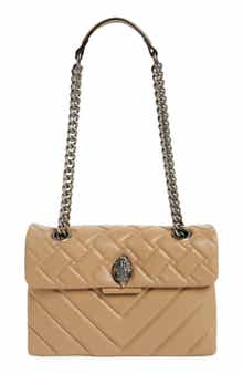 Kurt Geiger London Kensington X Quilted Leather Shoulder Bag