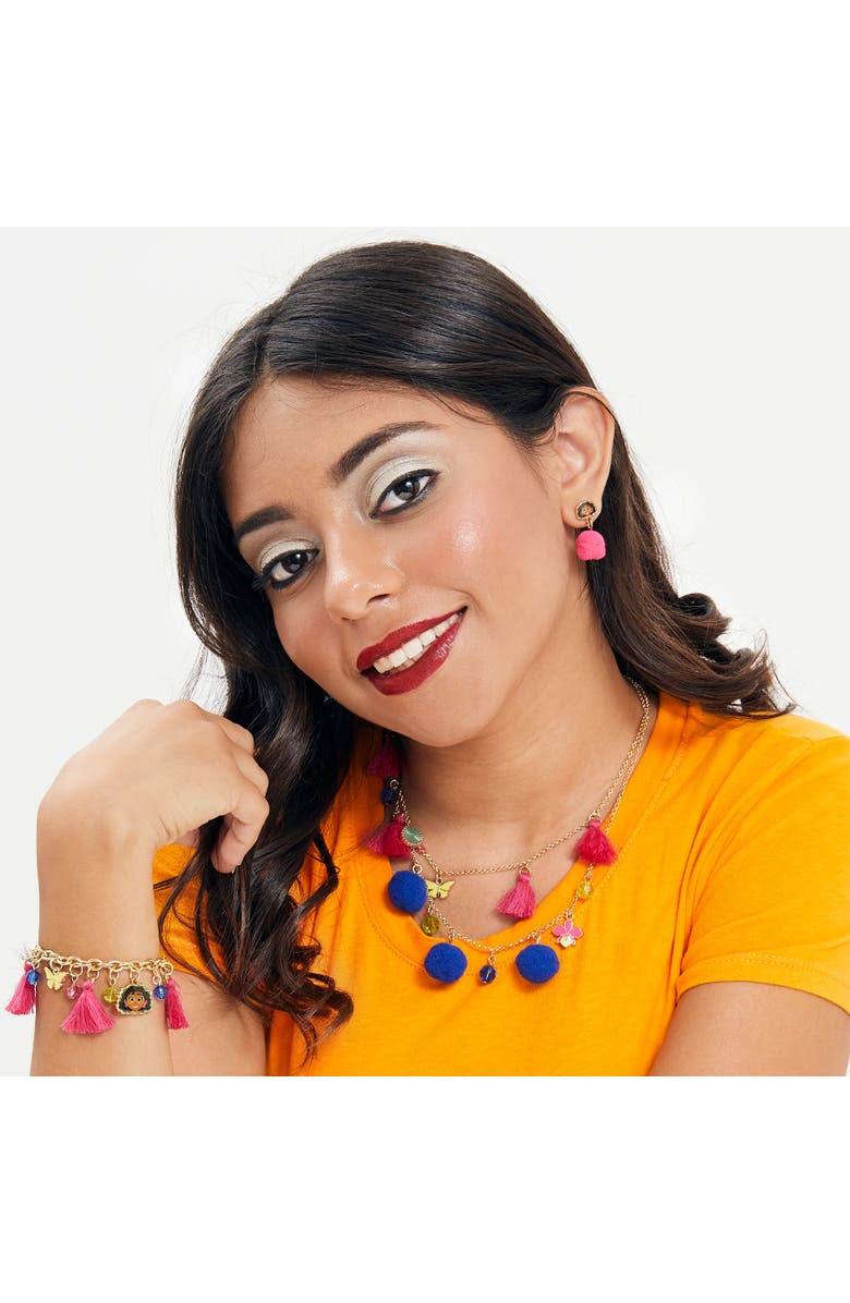 Disney Pom Pom Tassel Charm Necklace, Alternate, color, Multi