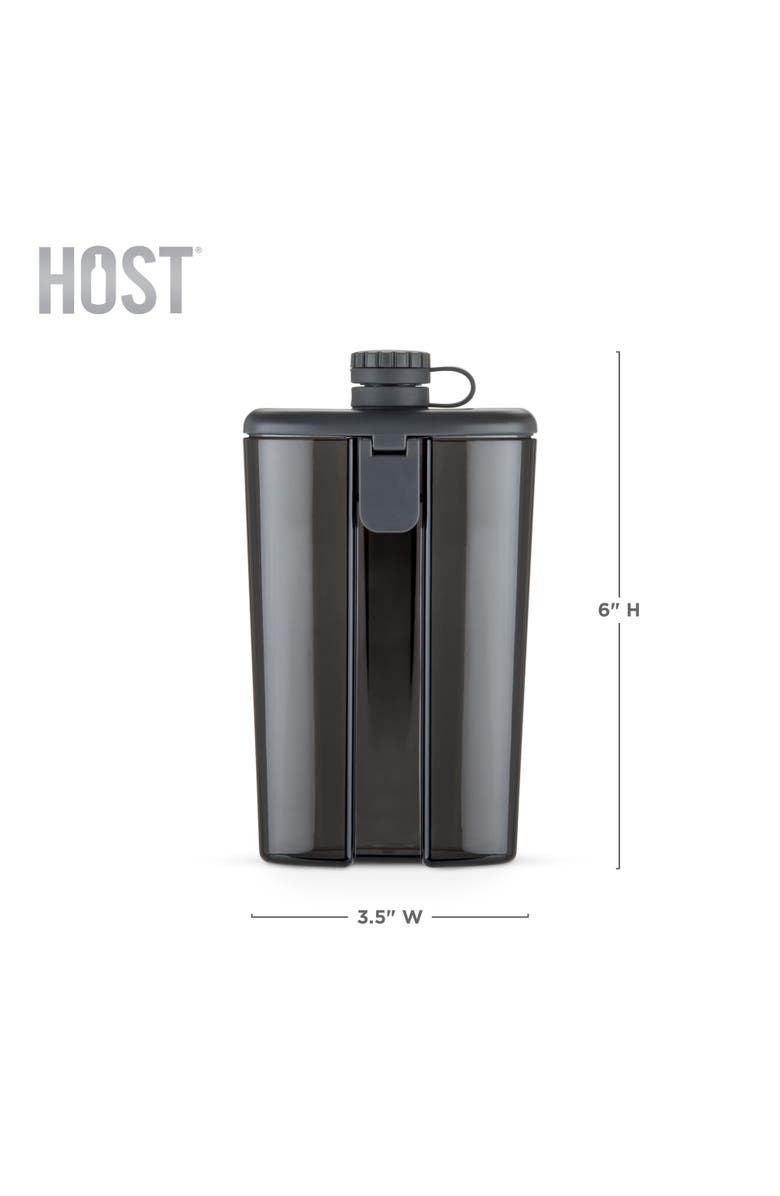 HOST Easy-Fill 6 oz Plastic Flask, Alternate, color, Gray