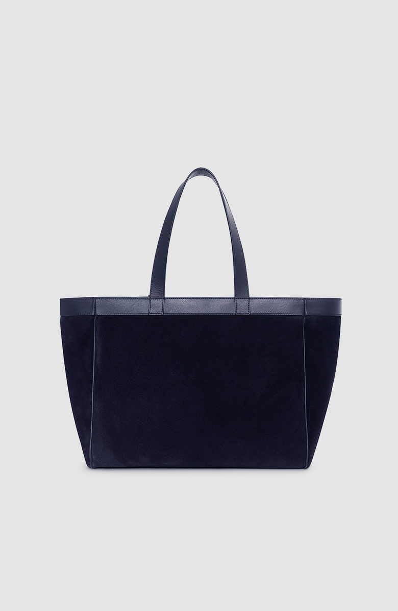ANINE BING Rio Medium Tote, Alternate, color, Navy Suede