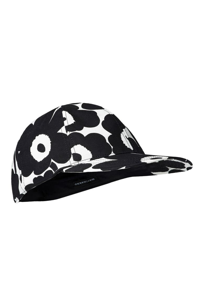 Kioski Halko Mini Unikko Baseball Cap, Main, color, OFF WHITE/BLACK