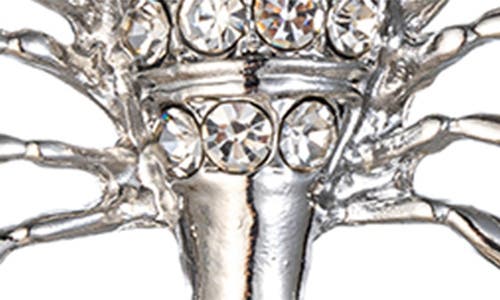 Eye Candy Los Angeles Scorpion Drop Earrings In Silver