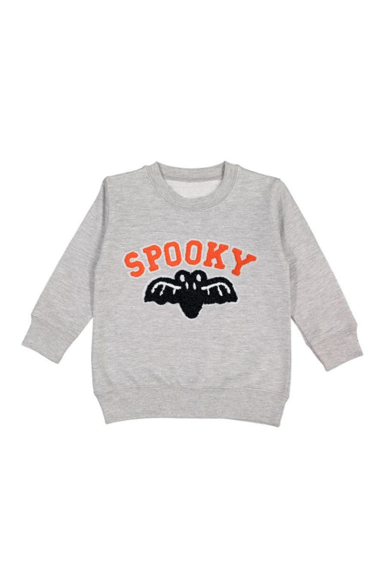 Sweet Wink Spooky Patch Halloween Sweatshirt, Main, color, 