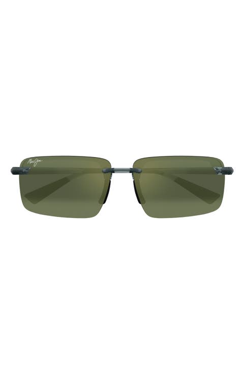 Laulima 61mm PolarizedPlus2® Gradient Rectangular Sunglasses