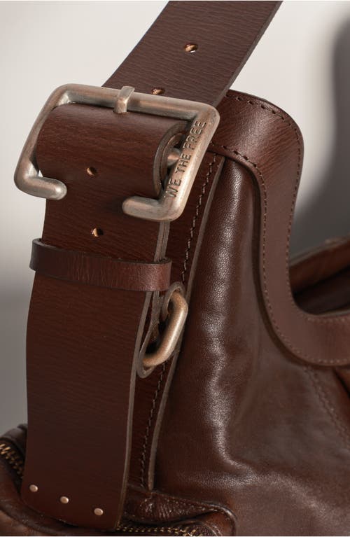 Free People We The Free Hattie Leather Shoulder Bag In Brown