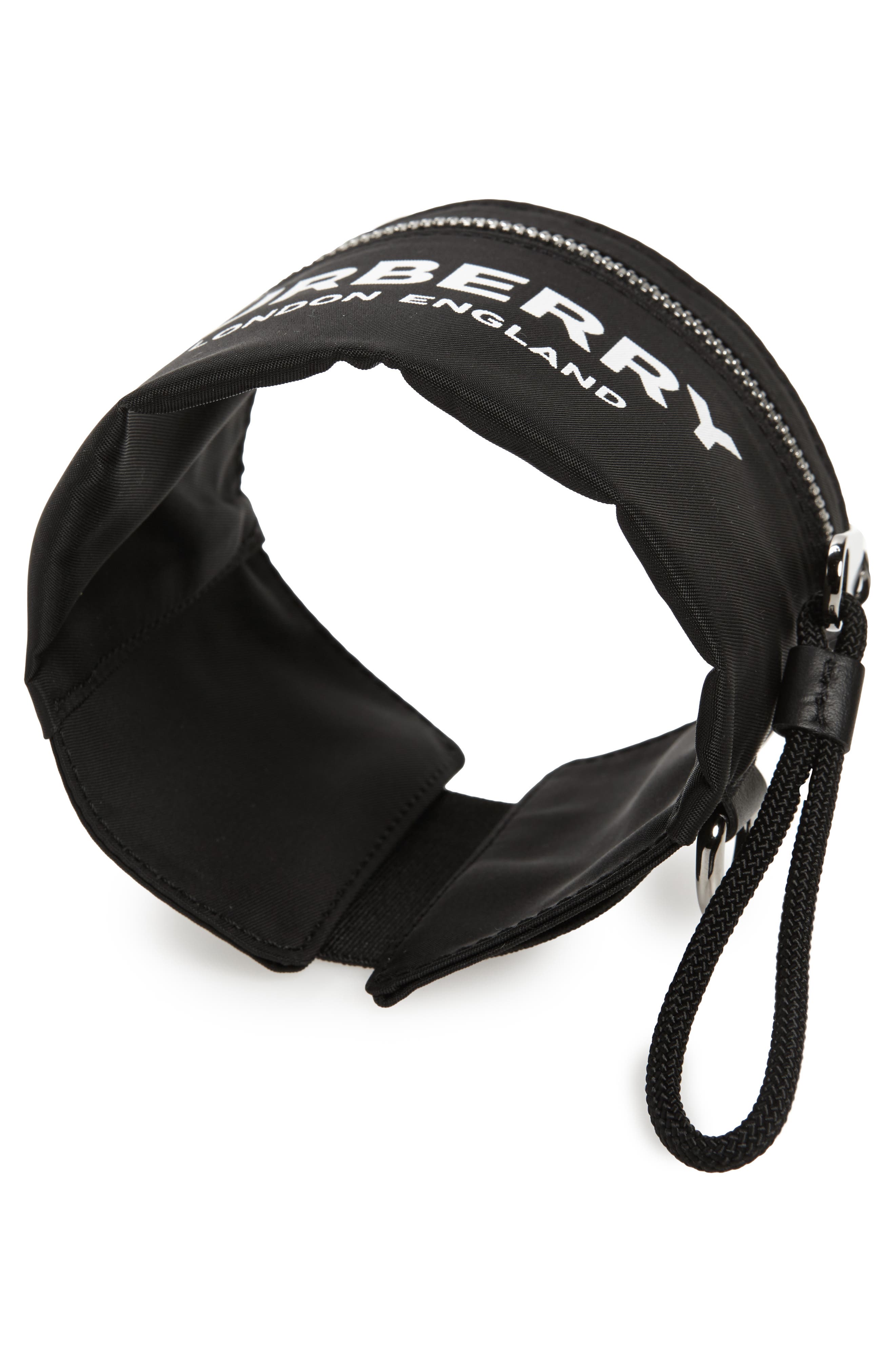 Burberry Logo Nylon Pocket Armband, Alternate, color, 
