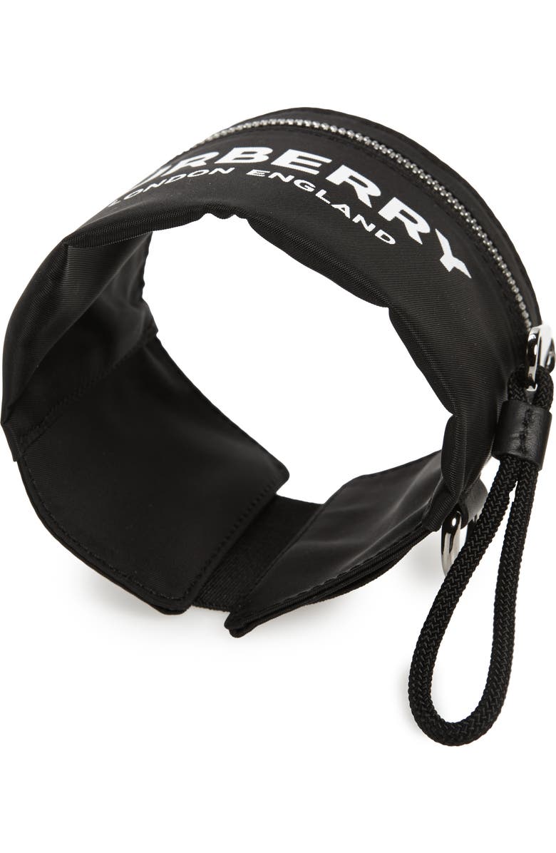 Burberry Logo Nylon Pocket Armband, Alternate, color,
