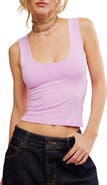 Free People Clean Lines Seamless Crop Muscle Tank