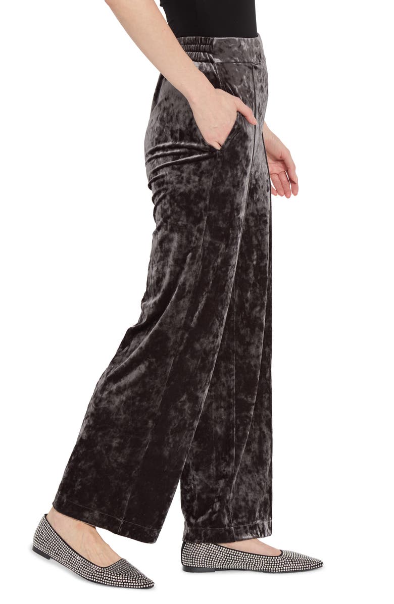 Lysse Crushed Velvet Wide Leg Pants, Alternate, color, 