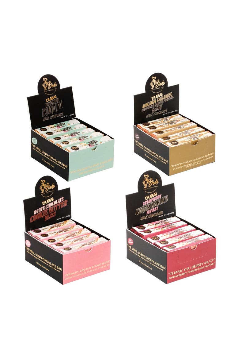 Dubai Style Chocolate 15-Bar Multipack, Main, color, Strawberry Cheesecake