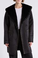 Love Token Talita Whipstitch Faux Fur Coat