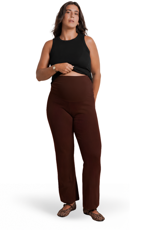 Georgina Foldover Maternity Knit Pants