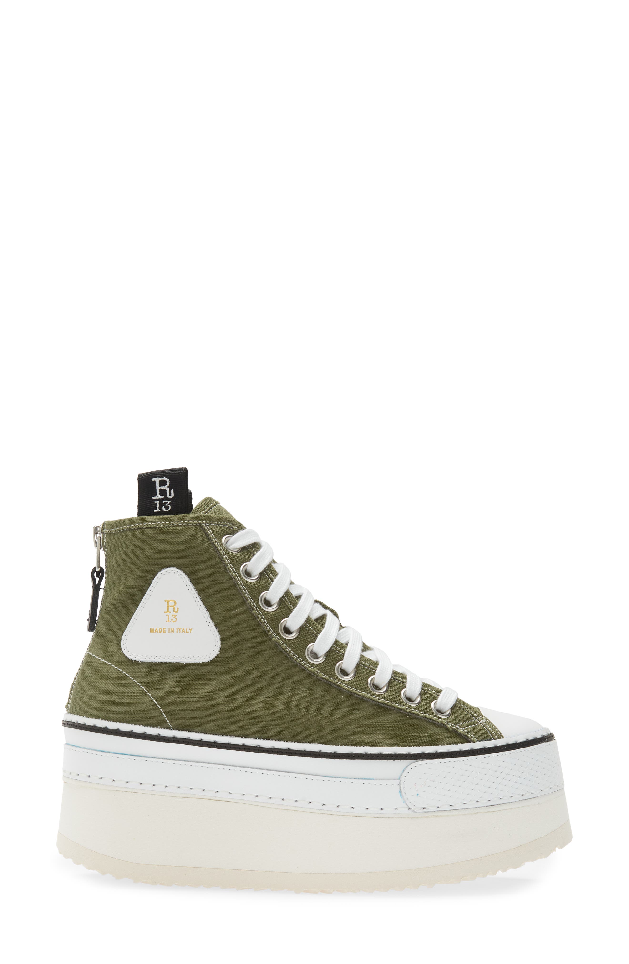 R13 Courtney Platform High Top Sneaker, Alternate, color, 