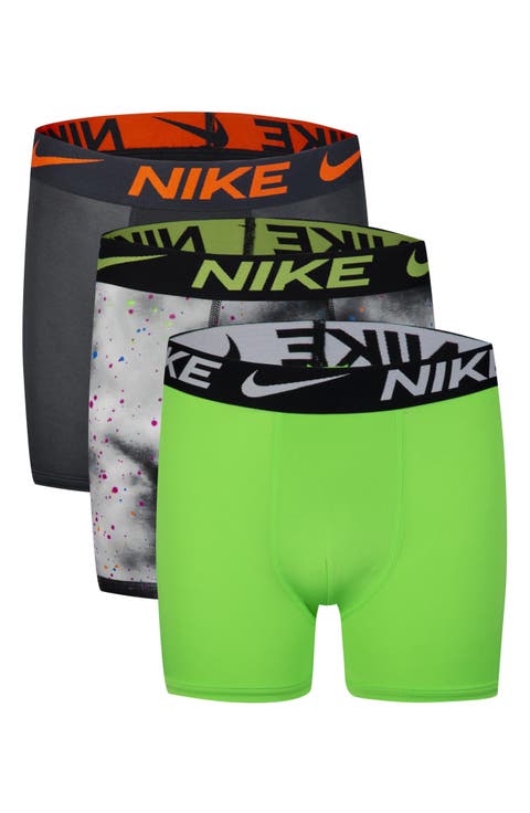 Kids' Assorted 3-Pack Micro Essentials Boxer Briefs (Big Kid)