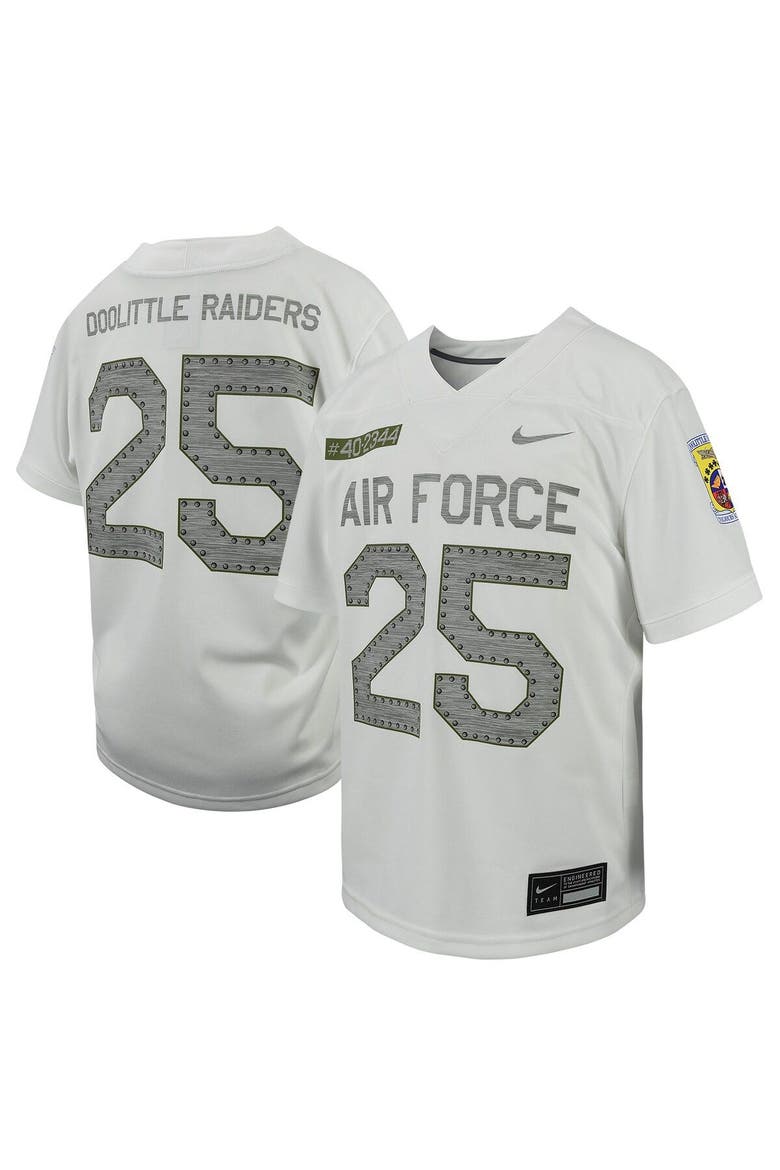 Youth Nike # White Air Force Falcons Football Game Jersey, Main, color, White