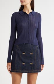 Ulla Johnson Lottie Pointelle Rib Cardigan