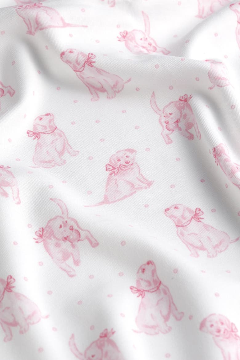 Pink Puppy Love Print Blanket - Baby, Alternate, color, Pink
